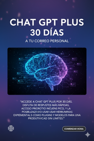 ChatGpt plus 30 dias